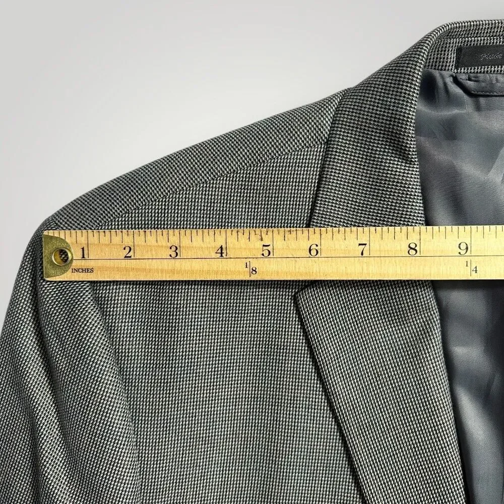 RALPH LAUREN Regular fit Mens Blazer Sport Coat Two Button Suit Jacket 50R Gray